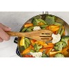 RSVP International Olive Wood Slotted Spoon, 12" | Rustic, Natural Authentic Italian Olive Wood - 3 of 4