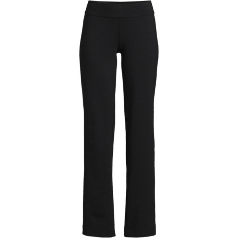 Lands' End School Uniform Women's Plus Size Starfish Mid Rise Straight Leg  Elastic Waist Pull On Pants - 3x - Black : Target