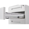 NicBex 3-Drawer Mobile File Cabinet with Lock 5 Wheel Design Under Desk Storage Filing Cabinet for Home, Office - 4 of 4