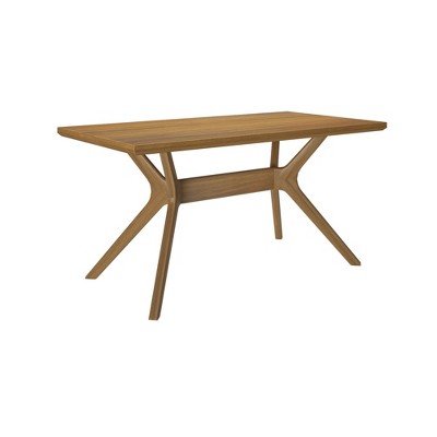 Verso 60'' Pecan Solid Wood Rectangular Dining Table