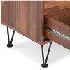 Royal Hampton 2 Drawers Wood Nightstand By Deoss, Brown - 3 of 4