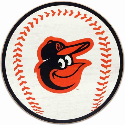 MLB Baltimore Orioles Baseball Logo Glass Framed Panel