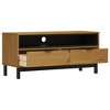 Aghana Digitals Rustic Solid Pine TV Cabinet with Ample Storage, Cable Management & Wall Mount - - 4 of 4
