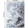 Machine Washable Non-Slip Runner, Modern Abstract Geometric Print Area Rug, Traditional Carpet for Hallway Bedroom Living Room - 2 of 4
