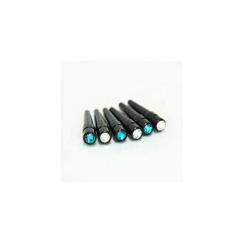 Swarovski Austrian Crystal Cribbage Pegs in Assorted Colors - Set of 6 Black Metal Pegs Included