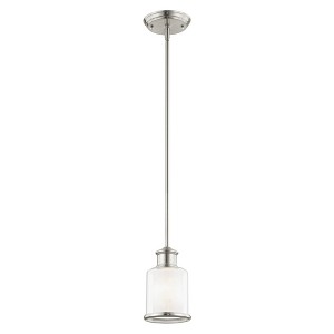 Livex Lighting Middlebush 1 - Light Pendant in  Brushed Nickel - 1 of 1