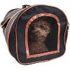 Pet Life Airline Approved Fashion Cylinder Posh Pet Carrier Black-M - 3 of 3