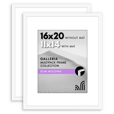 Americanflat Picture Frame with plexiglass - Hanging Hardware For Horizontal and Vertical Display