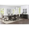 Mango and Asian Hardwoods Upholstered Side Chair (Set of 2) with Polyester Fabric, Easy-Care Upholstery, and Dusky Cedar Finish - 4 of 4