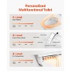 VEVOR Smart Toilet,Air Drying,Elongated Smart Toilet with Heated Seat,Clean Nozzle and Auto Freshening System,with Remote Control & LED Display,White - 3 of 4