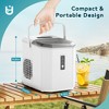 EUHOMY Ice Makers Countertop - 9 Cubes in 6 Mins, 26lbs/Day, Portable Ice Maker with Carry Handle,White - 4 of 4