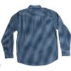 Whiskey and Oak Mens Plaid Casual Long Sleeve Button Down Shirts 67901-BLKRED-M - 2 of 2