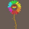 Adult Design By Humans Love Is Love Daisy Rainbow Pride By KangThien Racerback Tank Top - 2 of 2