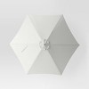 9' Round Outdoor Patio Market Umbrella with Faux Wood Pole - Threshold™ - 4 of 4
