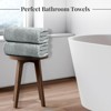 BRINJOY 4-Pack Extra Large Bath Towels - 30x60 Inch 100% Ultra-Fine Cotton, Lightweight Quick-Dry Bath Towels (Cool Grey) - 4 of 4