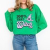Simply Sage Market Women's Graphic Sweatshirt Purple 100% That Witch - 2 of 4