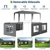 10x20 Pop Up Canopy Tent with 6 Removable Sidewalls, Commercial Heavy Duty Pop Up Canopy Tents for Parties, Large 10x20 Tents - 4 of 4