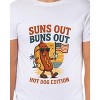 Fourth Of July Men's Suns Out Buns Out Hot Dog BBQ Funny T-Shirt - 4 of 4