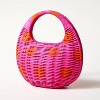 Polka Dot Wicker Crescent Bag - kate spade new york x Target Pink/Red - 2 of 4
