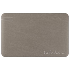 Unique Bargains Modern Waterproof Cushioned Non-Skid Kitchen Mat Set of 1 - 1 of 4
