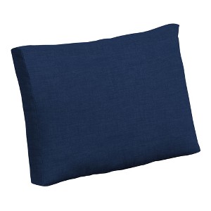 ARDEN Outdoor Cushion Pillow Back, 24 x 18, Water Repellent, Fade Resistant 24 x 18, Sapphire Blue Leala - 1 of 4