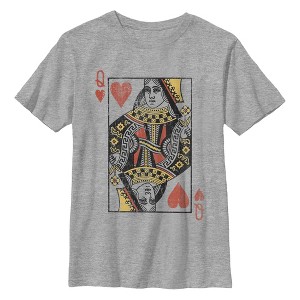 Boy's Lost Gods Heart Queen Card T-Shirt - 1 of 4