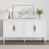 Heynemo Sideboard Buffet Cabinet with Storage, 58'' Mid Century Modern Crendenza Accent Cabinet with 4 Doors and Adjustable Shelves - 2 of 4