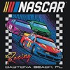 Mens NASCAR Colorful Racing Cars Daytona Beach T Shirt - 2 of 4