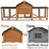 COZONY 80in Wooden Rabbit Hutch with Double Side Runs, Outdoor Chicken Coop Bunny Cage with Removable Tray & Weatherproof Roof - 4 of 4