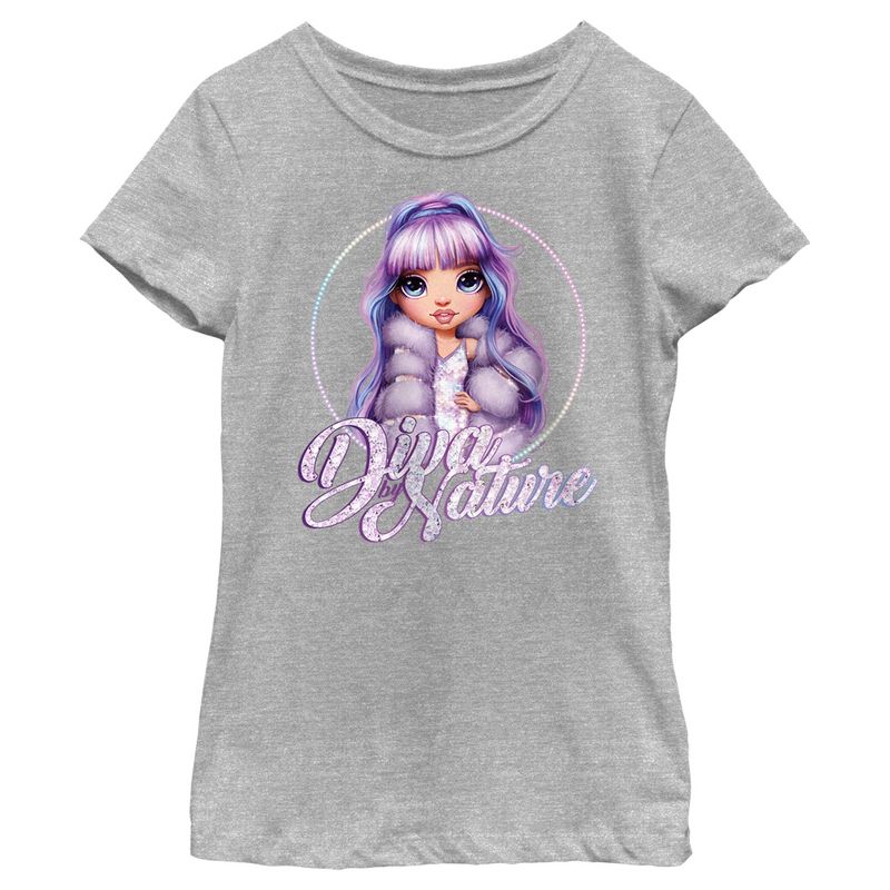 Girl's Rainbow High Violet Diva by Nature T-Shirt, 1 of 6