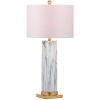 Abner Table Lamp (Set of 2) - 31.25 Inch Height - LIT4522 - Black/White - Safavieh - 3 of 4