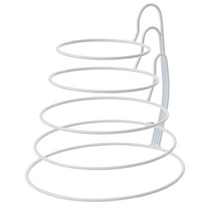 The Lakeside Collection Bowl Holder Rack Metal Mixing Bowl Organizer White 4-Tier - 1 of 2