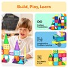 PICASSO-TILES Magnetic Tiles, Building Blocks Set with Bag for Kids, 101pc - 4 of 4