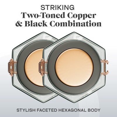 Adler Black and Copper Glass Hermetic Canister Set, 42 Ounces