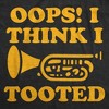 Oops I Think I Tooted Baby Bodysuit Funny Sarcastic Trumpet Graphic Novelty Jumper For Infants - Crazy Dog Baby Bodysuit - 2 of 4
