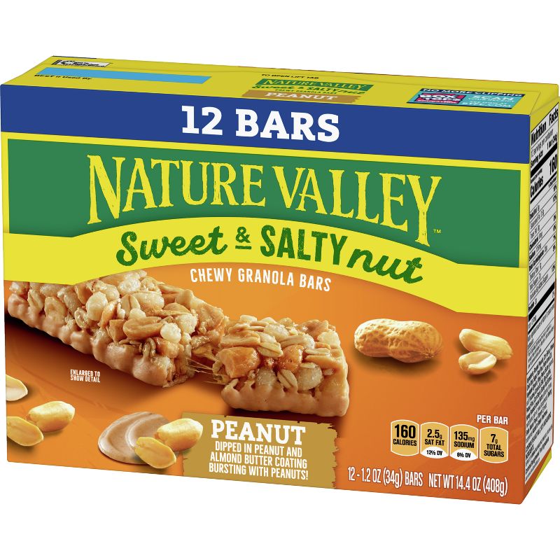 Nature Valley Sweet & Salty Nut Peanut Granola Bars - 1.2oz 12ct, 4 of 16