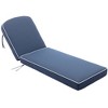 KINWELL Set of 2 Extra Thick Outdoor Chaise Lounge Cushions (5-inch Thick) - 4 of 4