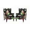 Theodor Armchair with Spindle Legs for Living Room and Bedroom Club Chair Set of 2| ART OF LIVING DESIGNS - 2 of 4