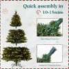 EROMMY 7.5Ft Pre-Lit Christmas Tree With 500 Incandescent Warm White Lights, Pine Cones And Ornament - 4 of 4