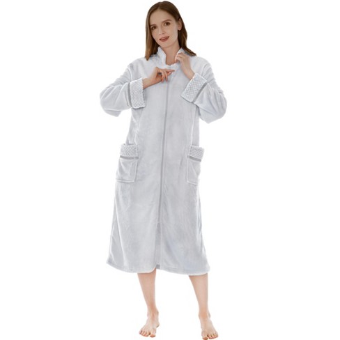 Pavilia Soft Plush Women Fleece Robe, Cozy Warm Housecoat Bathrobe, Fuzzy  Female Long Spa Robes (grey, 2x-3x) : Target