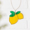 Transpac Stained Glass Hanging Lemon Home Decorations Spring - 2 of 2
