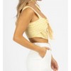 Women's PLAID KNOTTED CROP TOP - SUNDAYUP - 4 of 4