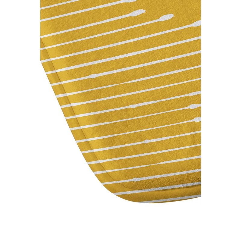 Summer Sun Home Art Geo Memory Foam Bath Mat Yellow - Deny Designs, 3 of 4