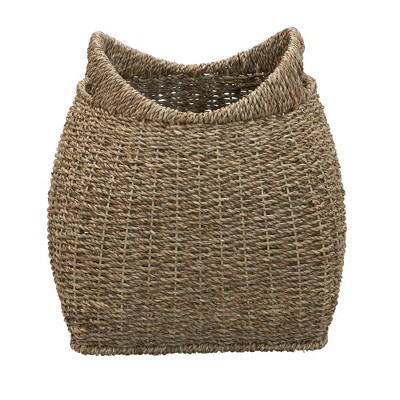 Natural Seagrass Storage Basket with Handles