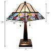Amora Lighting Tiffany Style Berries/Leaves Mission Table Lamp 22" Tall - 4 of 4
