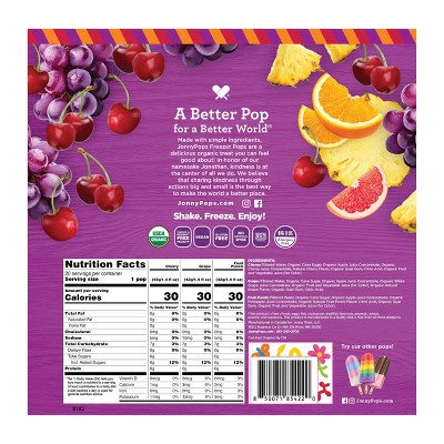 JonnyPops Freezer Pops Classic Cherry, Grape & Fruit Punch - 28 fl oz/20ct