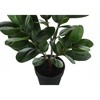 Monarch Specialties Artificial Plant 28 inch Tall Garcinia Tree Indoor Faux Fake Floor Greenery Potted Real Touch Decorative Green Leaves Black Pot - 3 of 4