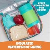 Bentology Lunch Box- Durable Lunchbox Tote Bag, Lunch Sleeve Keeps Food Hotter or Colder Longer- Watercolor Flower - Perfect for Kids, Girls & Boys - 2 of 4