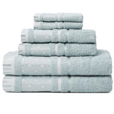 Espalma Balio 6-Piece 100% Cotton Solid Heavy Weight Bath Towel Set