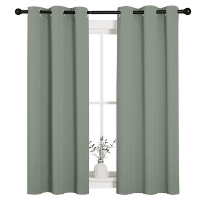 NICETOWN Grommet Top Blackout Curtains, Thermal Insulated Noise Reducing Window Drapes (Set of 2)